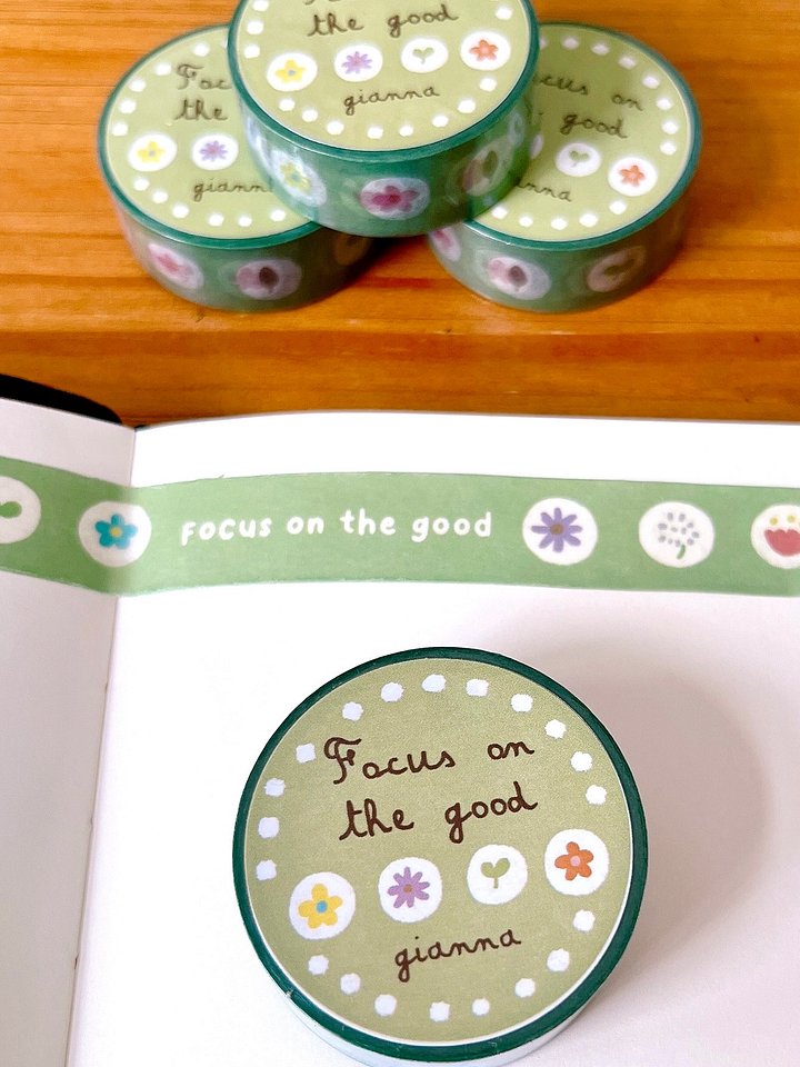 Focus on the good | Affirmations Washi Tape product image (1)