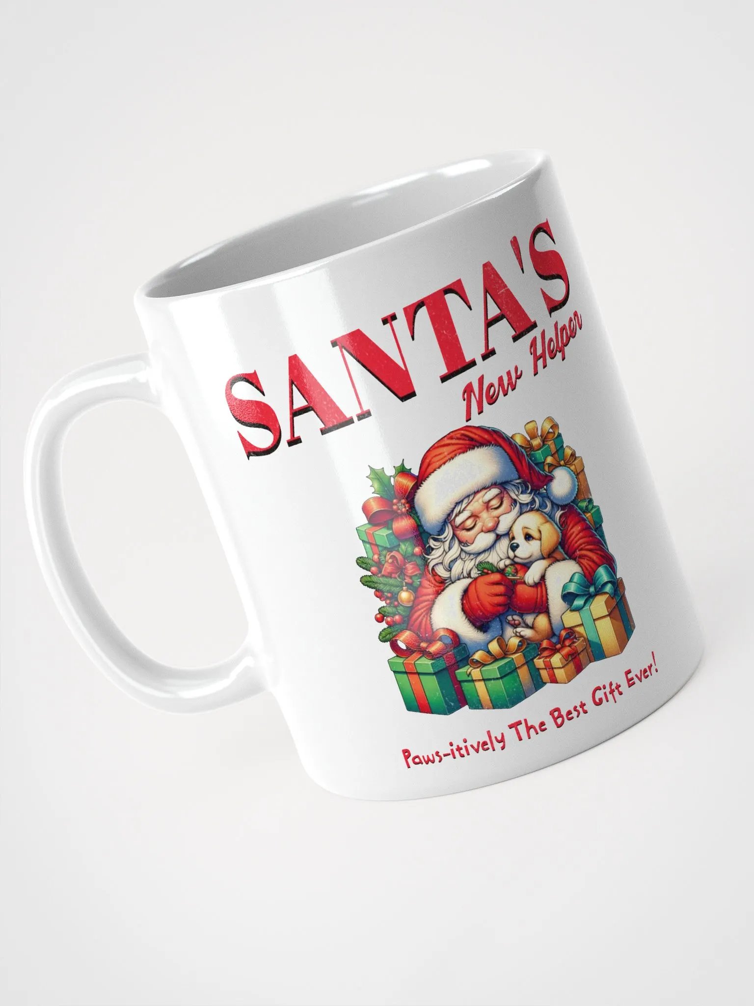 Santa's New Helper - Dog Lovers White Mug product image (8)