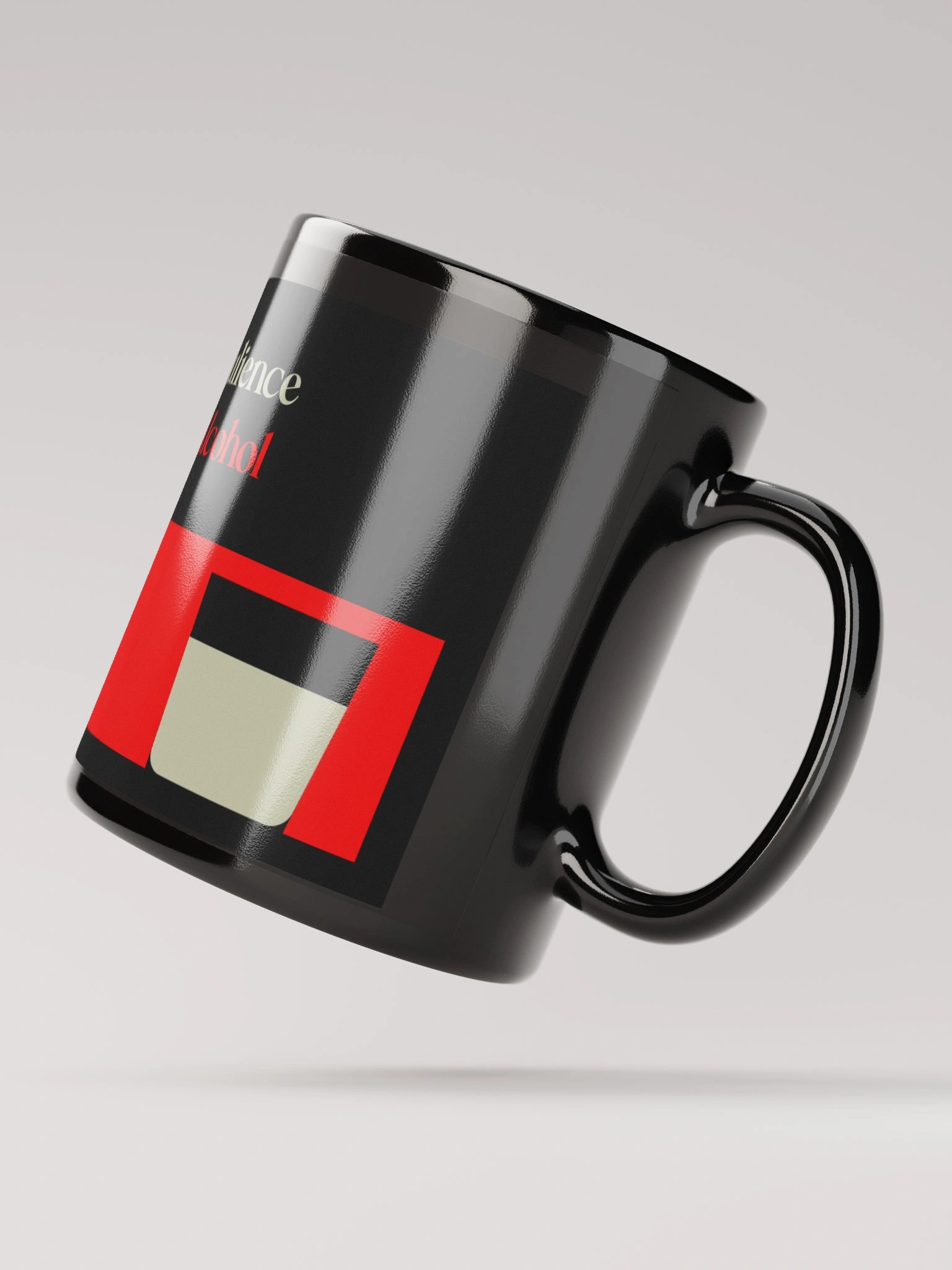Alcohol - Black Glossy Mug product image (3)