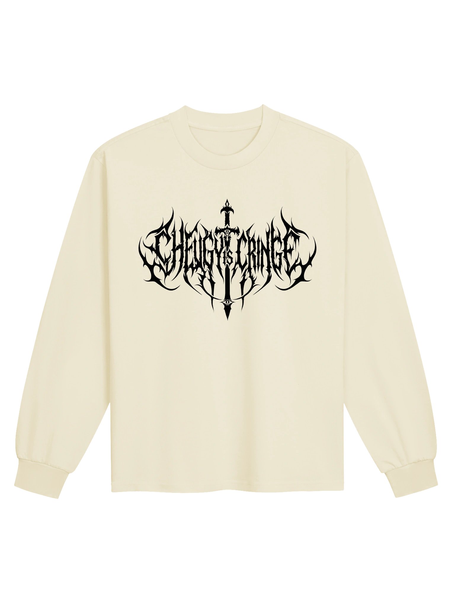 Cheugy is Cringe Long Sleeve Tee (Black) product image (25)
