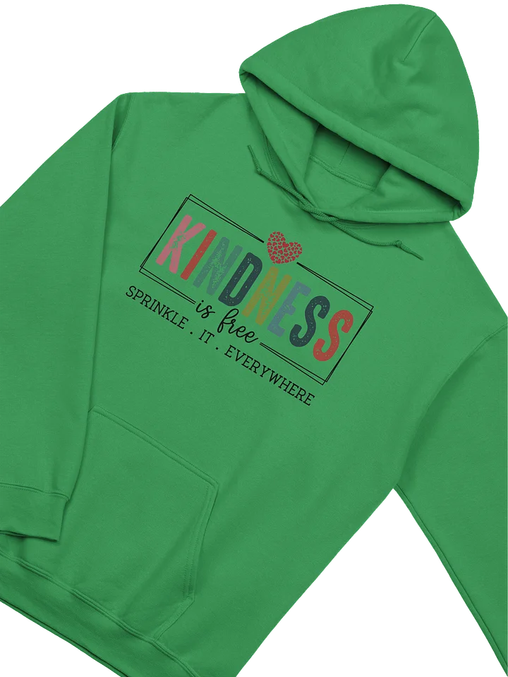 Kindness Is Free Hoodie – Cozy, Colorful & Heartwarming product image (2)