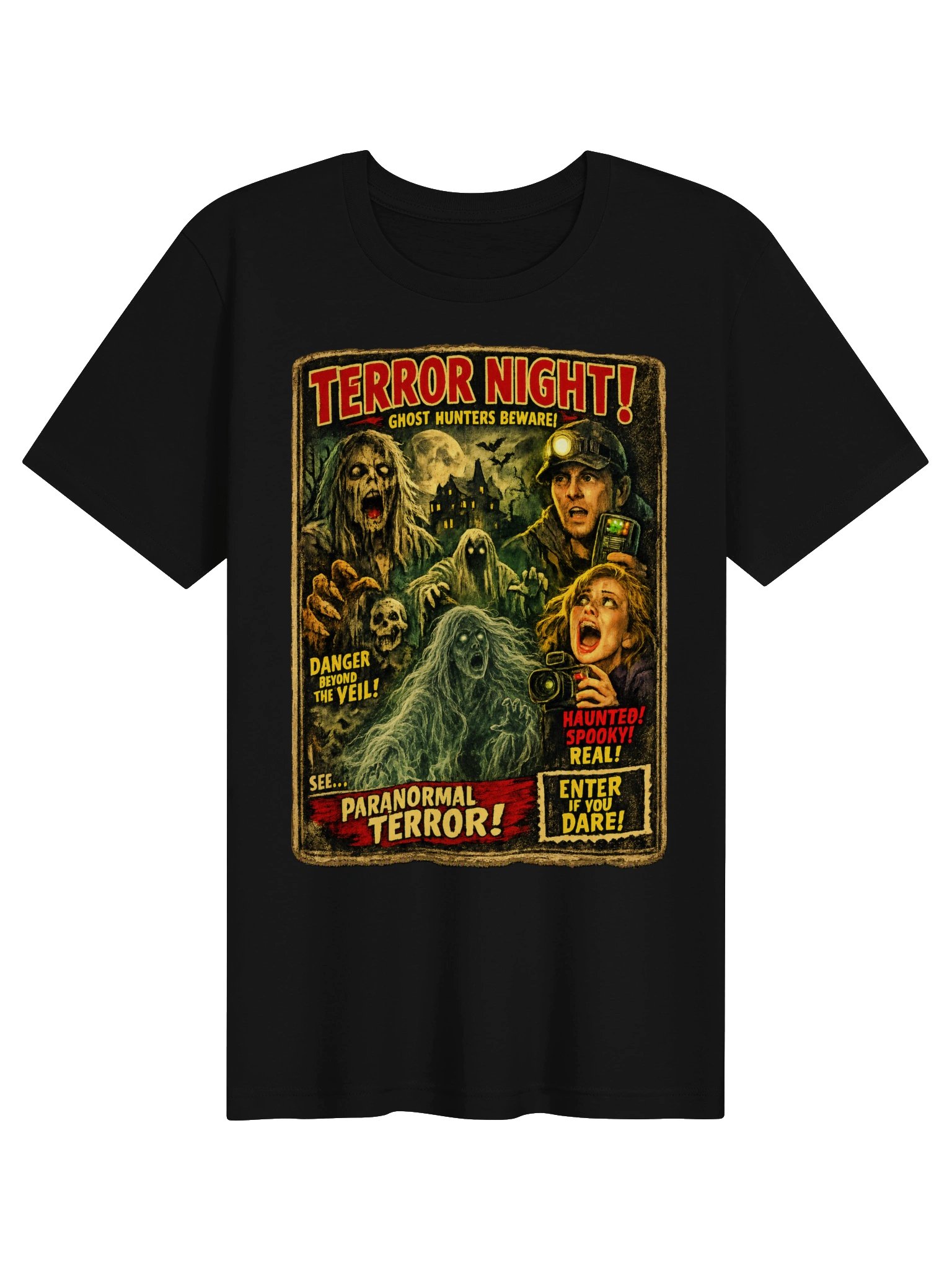 Terror Night Ghost Hunters Horror Tee product image (1)