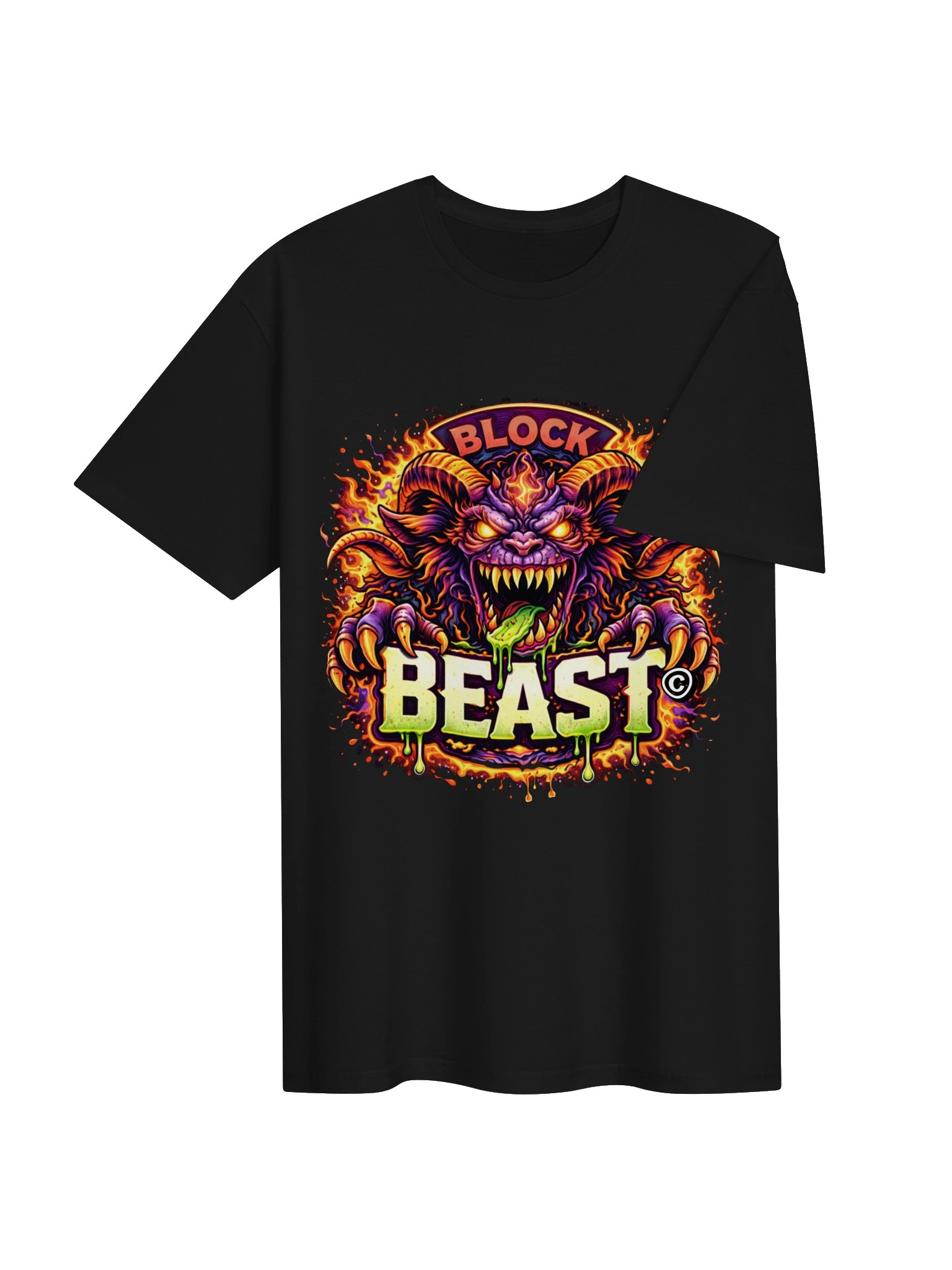 BLOCK BEAST — Neon Fury T-Shirt product image (4)