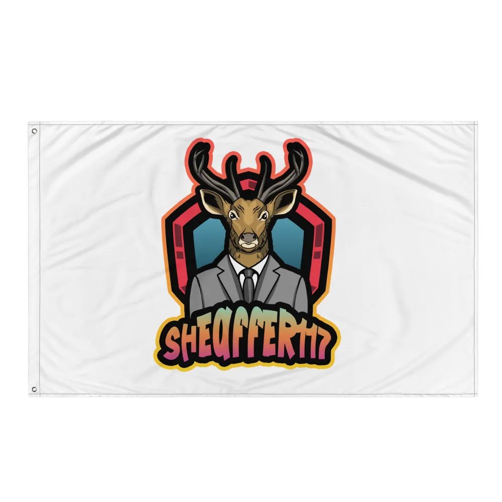 Deer in a Suit All-Over Flag product image (3)