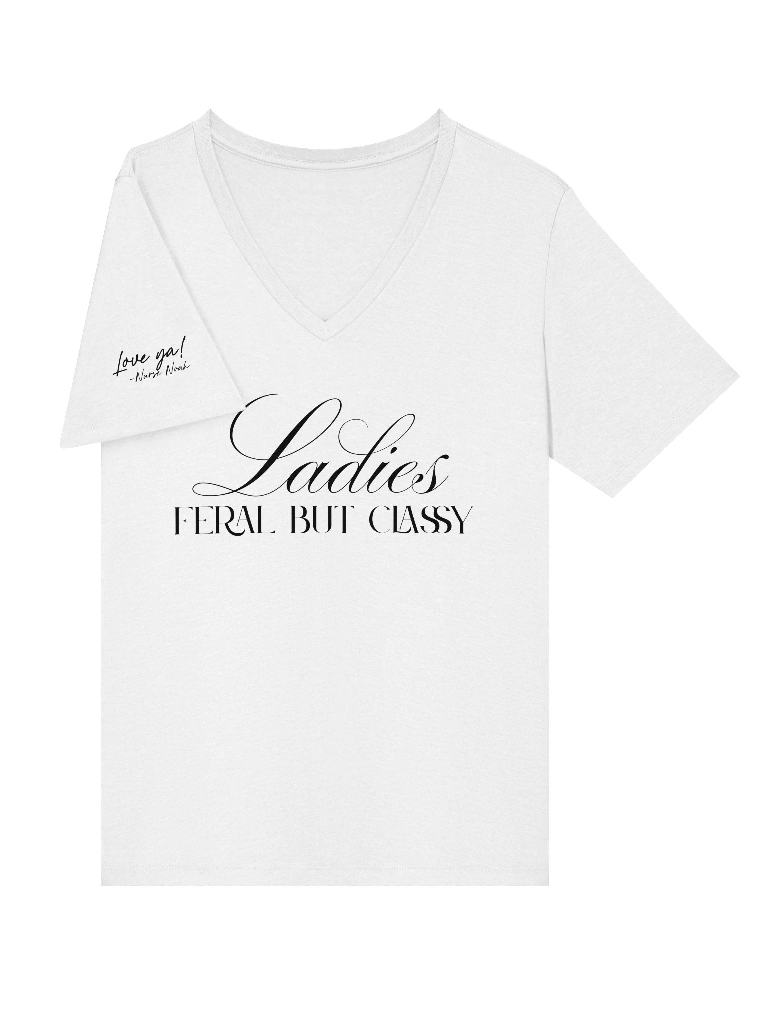 Ladies - Feral But Classy (v-neck) product image (27)