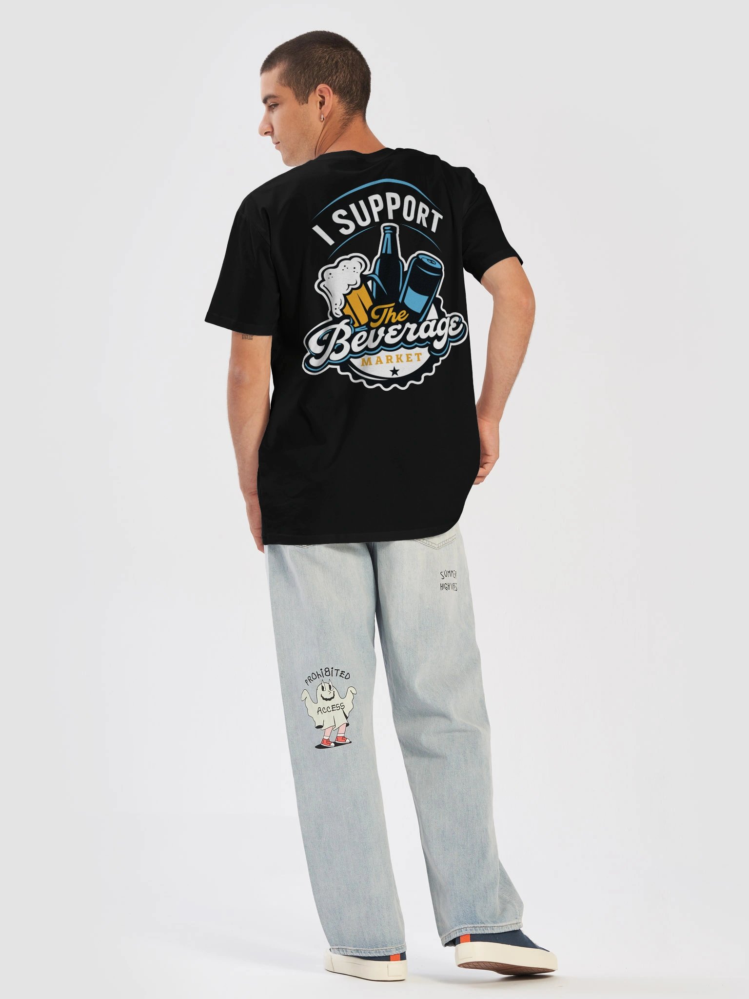 Back Single Side Premium Unisex - Blue Accents product image (53)