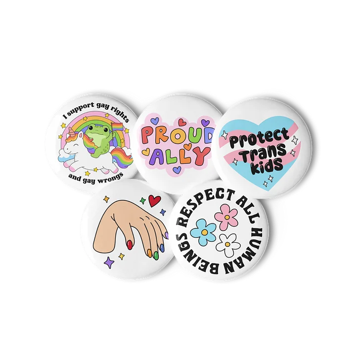Firekin Pride Pin Set 1.25″ product image (2)