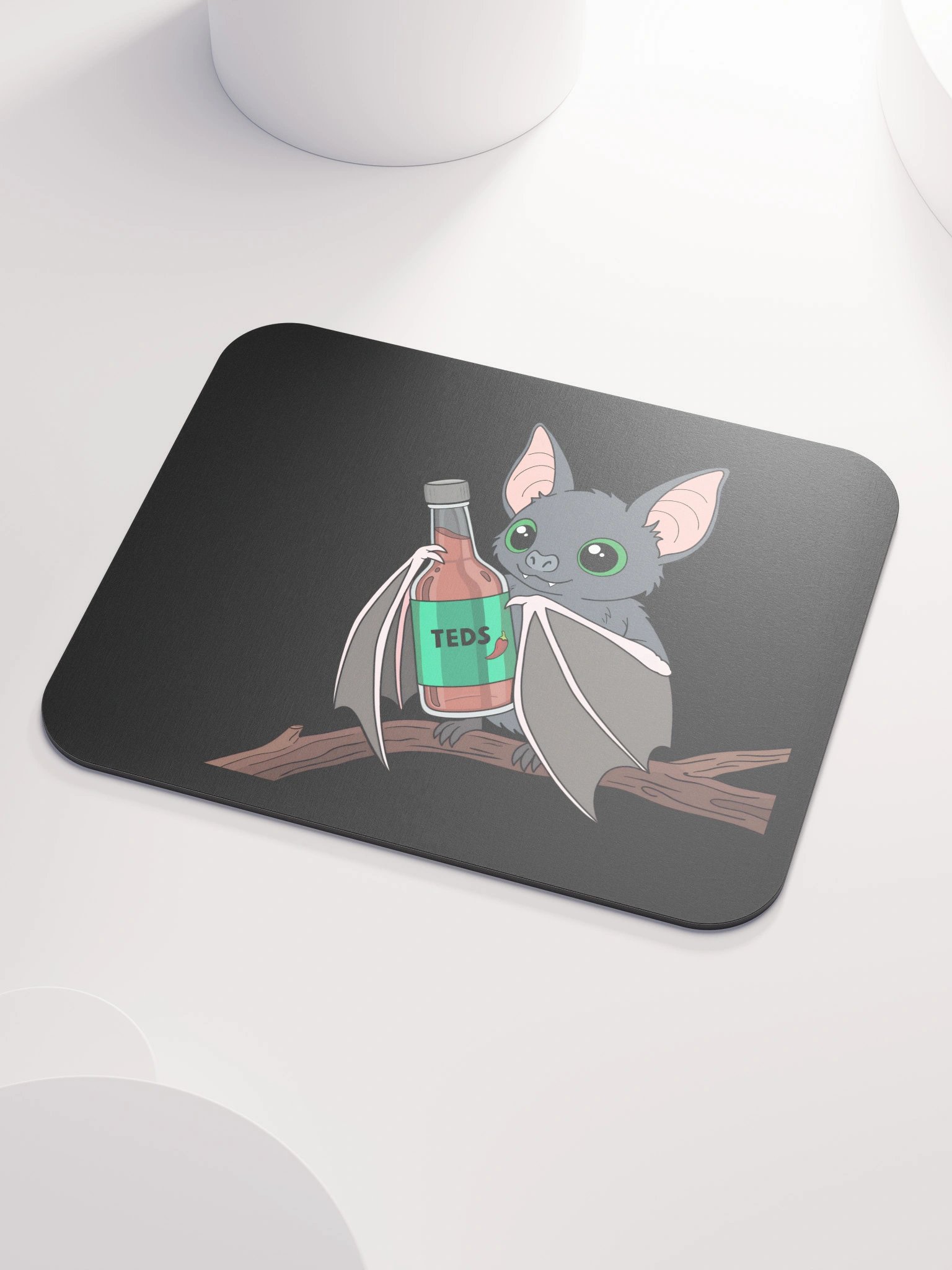 Spicy Bat - Black Mouse Pad product image (3)