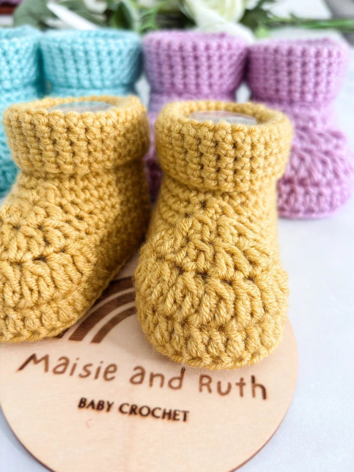 Cozy Steps Baby Booties Crochet Pattern product image (6)