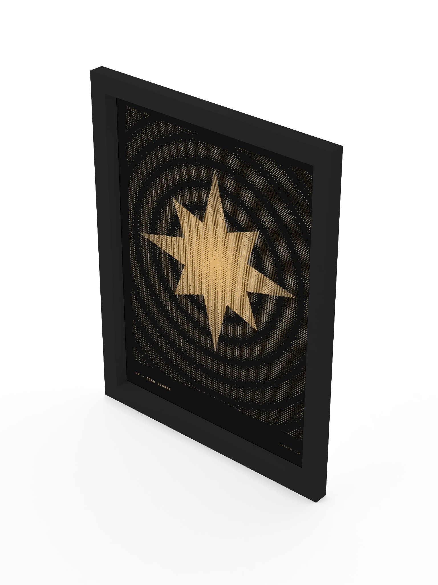 Gold Signal Framed Print product image (17)