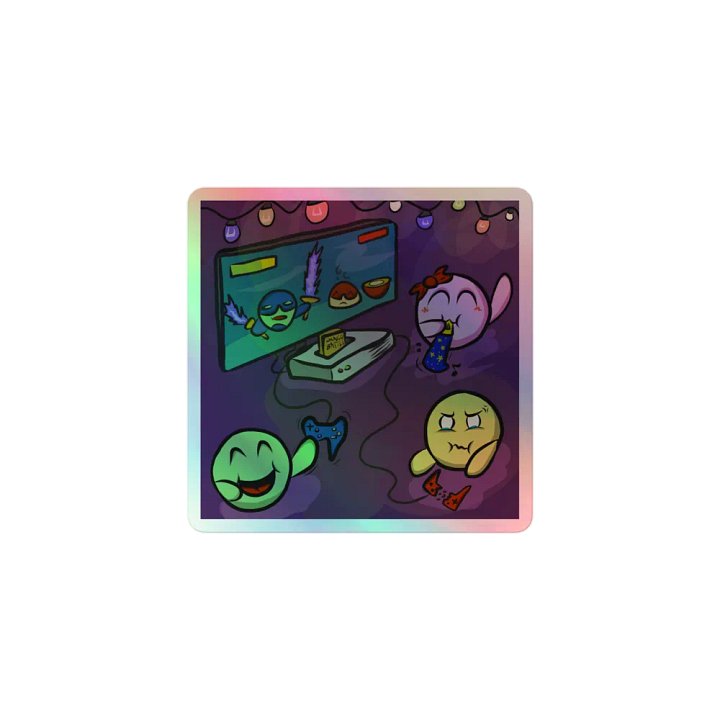 Dango Party - holo sticker product image (1)
