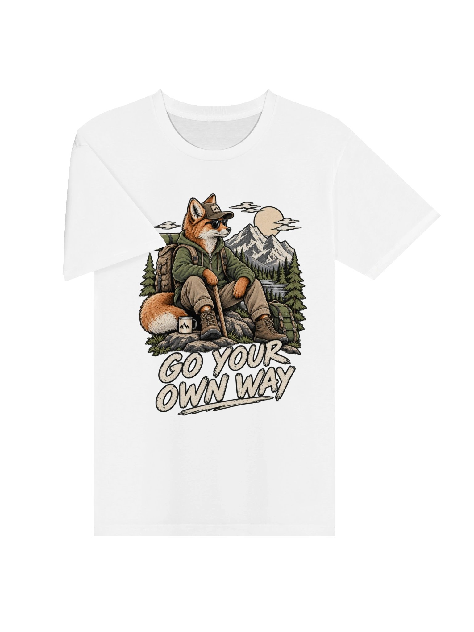 Go Your Own Way – Vintage Fox Adventure T-Shirt product image (11)