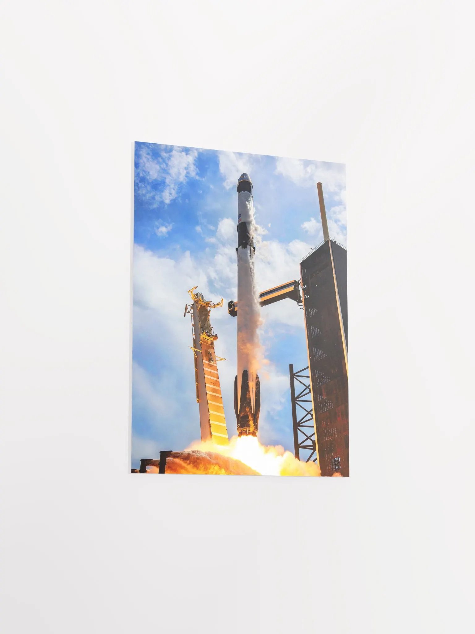 SpaceX Crew Dragon liftoff (May 30, 2020) — space poster, space art, photo poster product image (9)