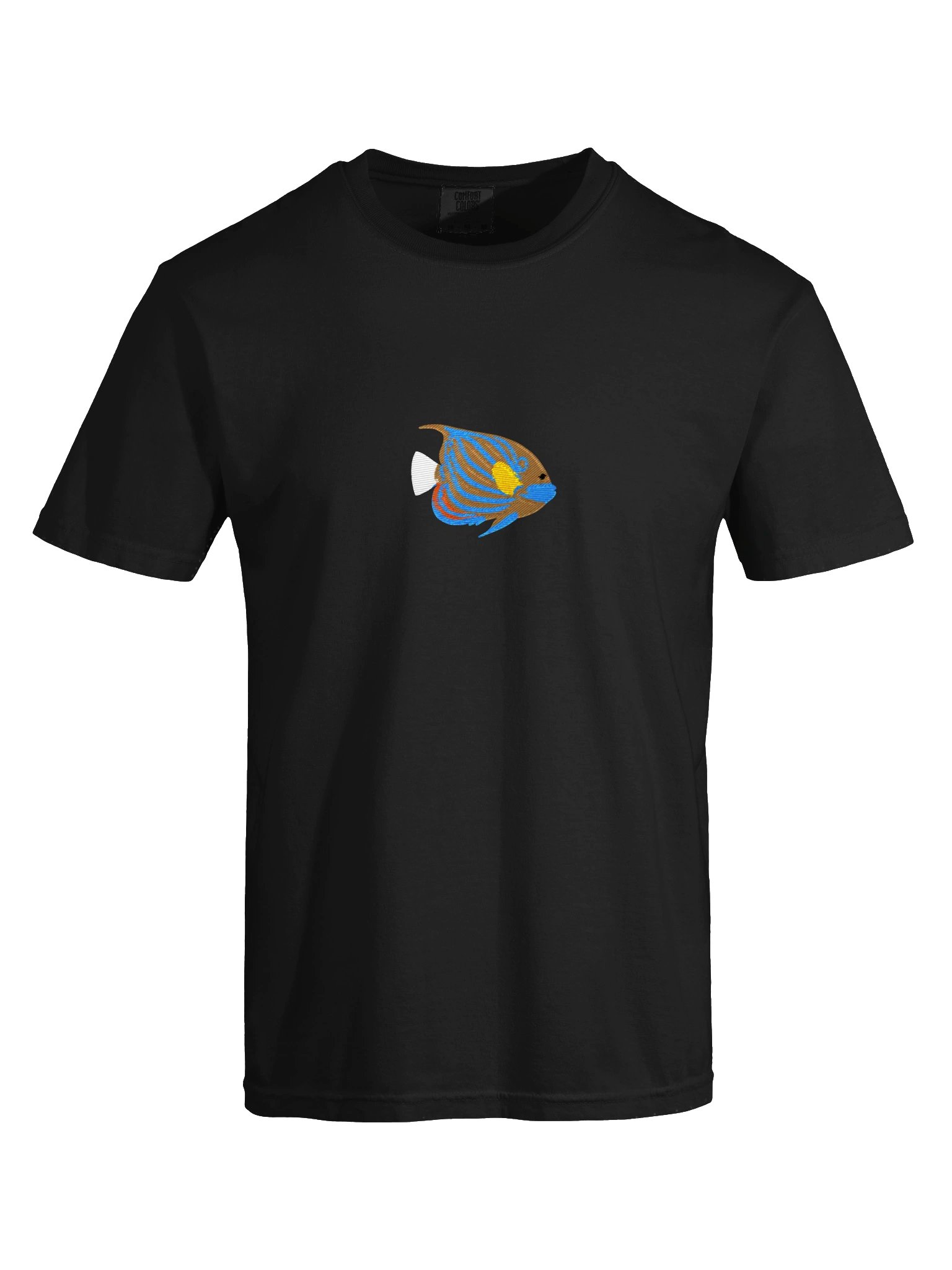 Blue Ring Angelfish Premium T-Shirt (Embroidered) for Reef and Marine Aquarium Lovers product image (13)
