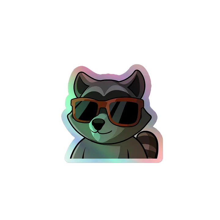 RespawnRaccoon Holographic Stickers product image (1)