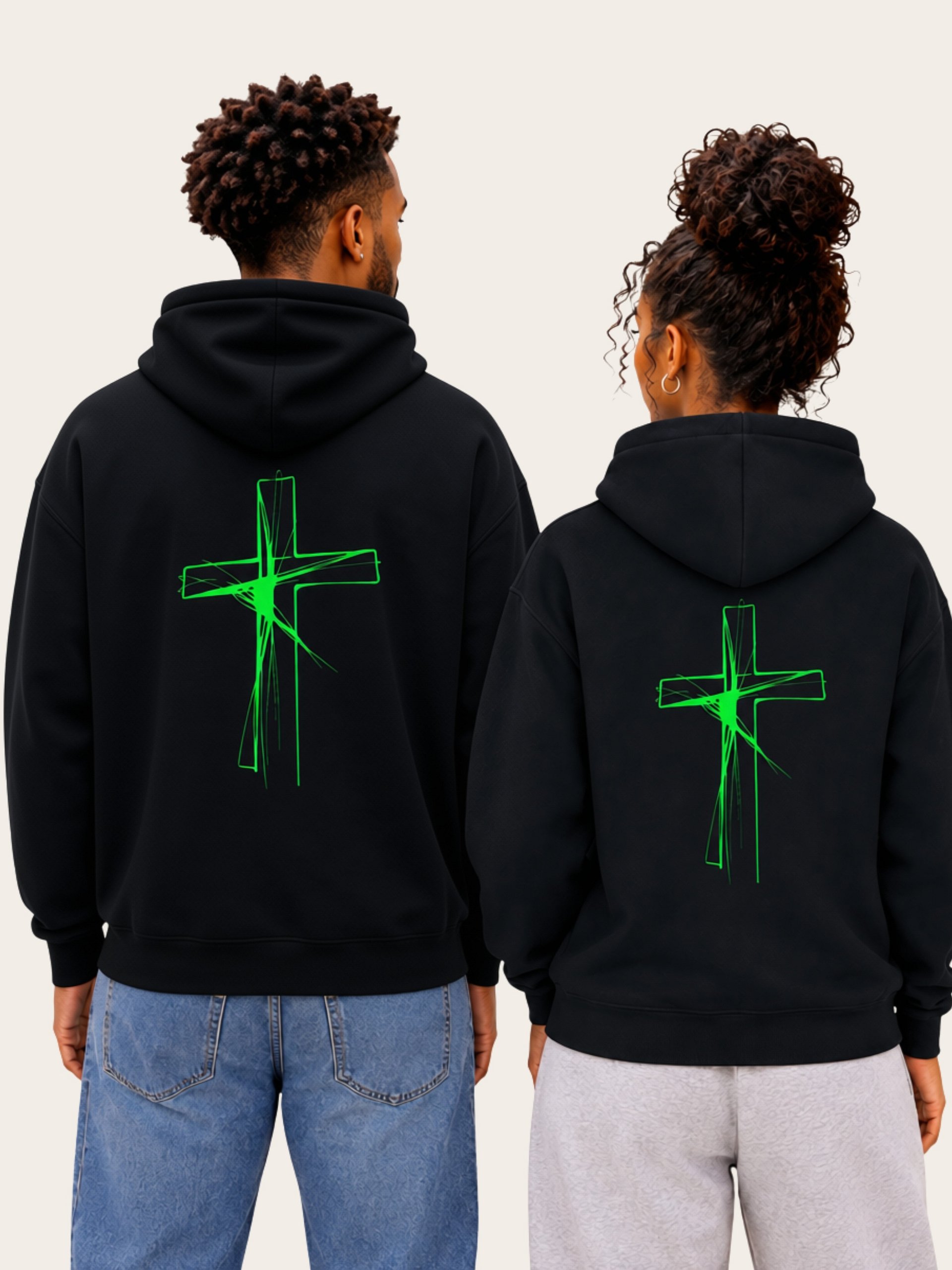 Jesus Changed Me and Cross Graffiti Unisex Hoodie product image (3)