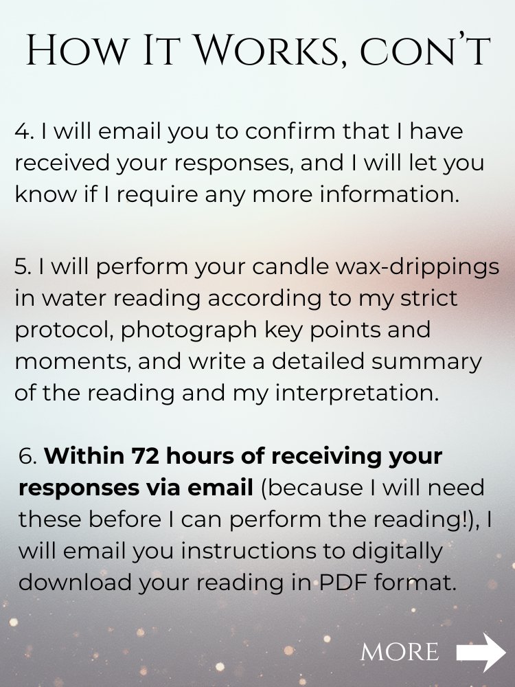 Vesta Candle Wax-Drippings in Water Reading | Focused Reading on Any Topic product image (5)