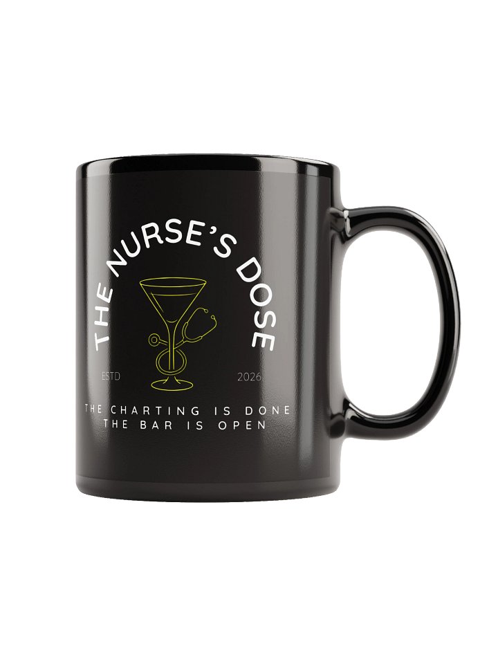 Nurse's Dose Cocktails Official Black Mug product image (2)