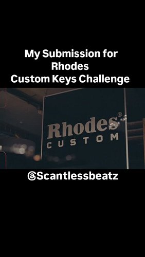 This is my submission for @rhodes.piano  custom keys challenge. If selected for the top 10 voting will open on 1-19-26. I mad...
