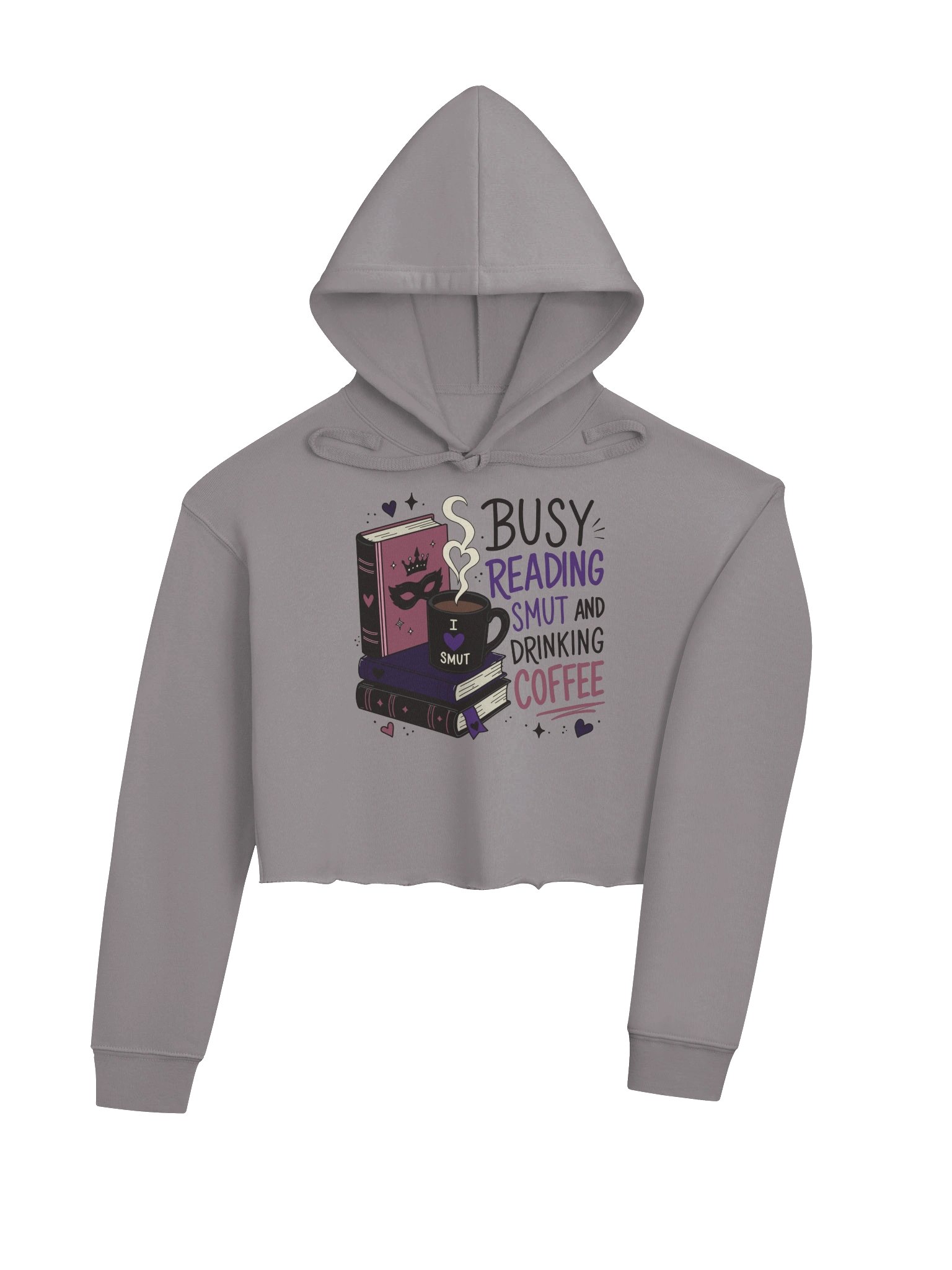 Busy Reading Smut & Drinking Coffee (Cropped Hoodie) product image (8)