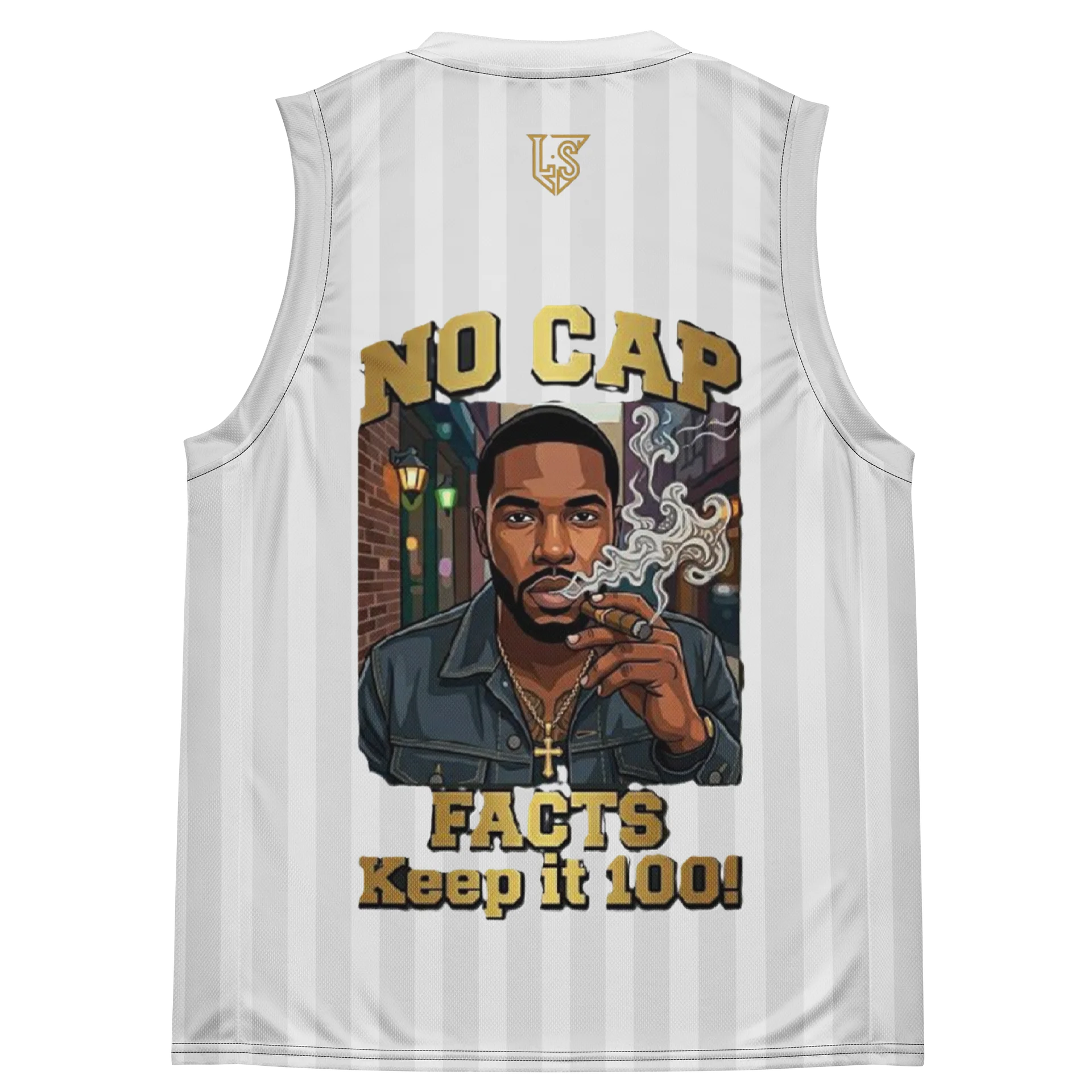 No Cap Light Pen Striped Sleeveless Pattern Design product image (4)