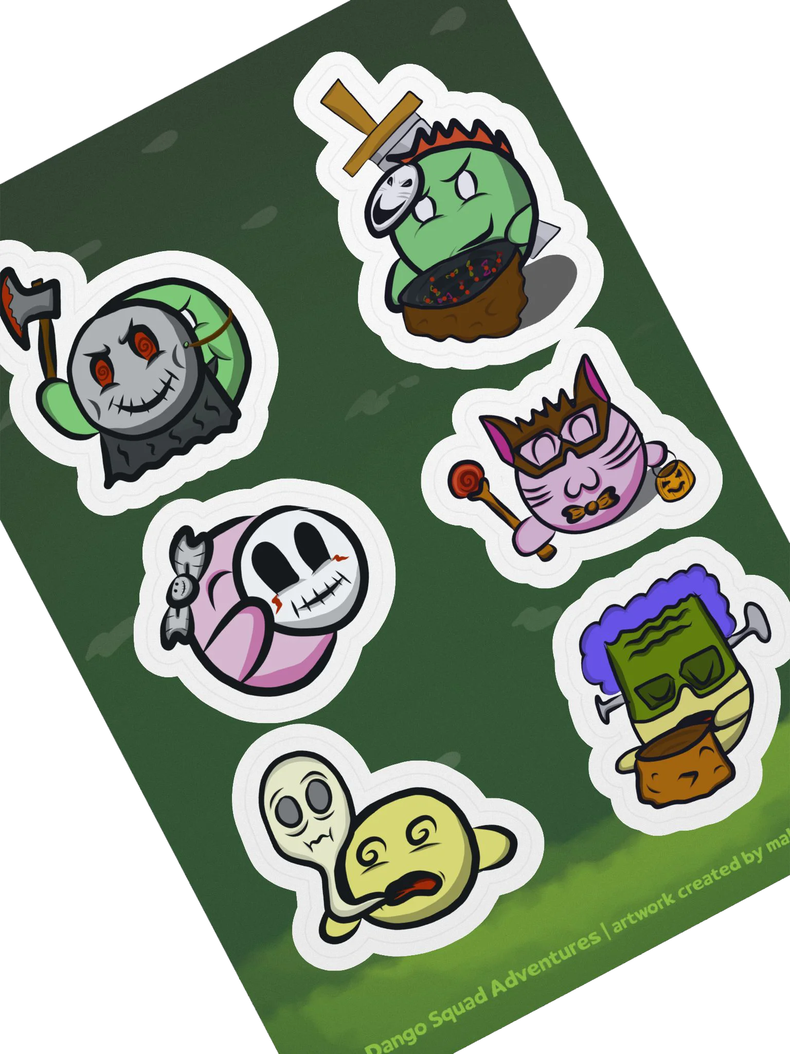 Dango Halloween Set - Kiss Cut Sticker Sheet product image (2)
