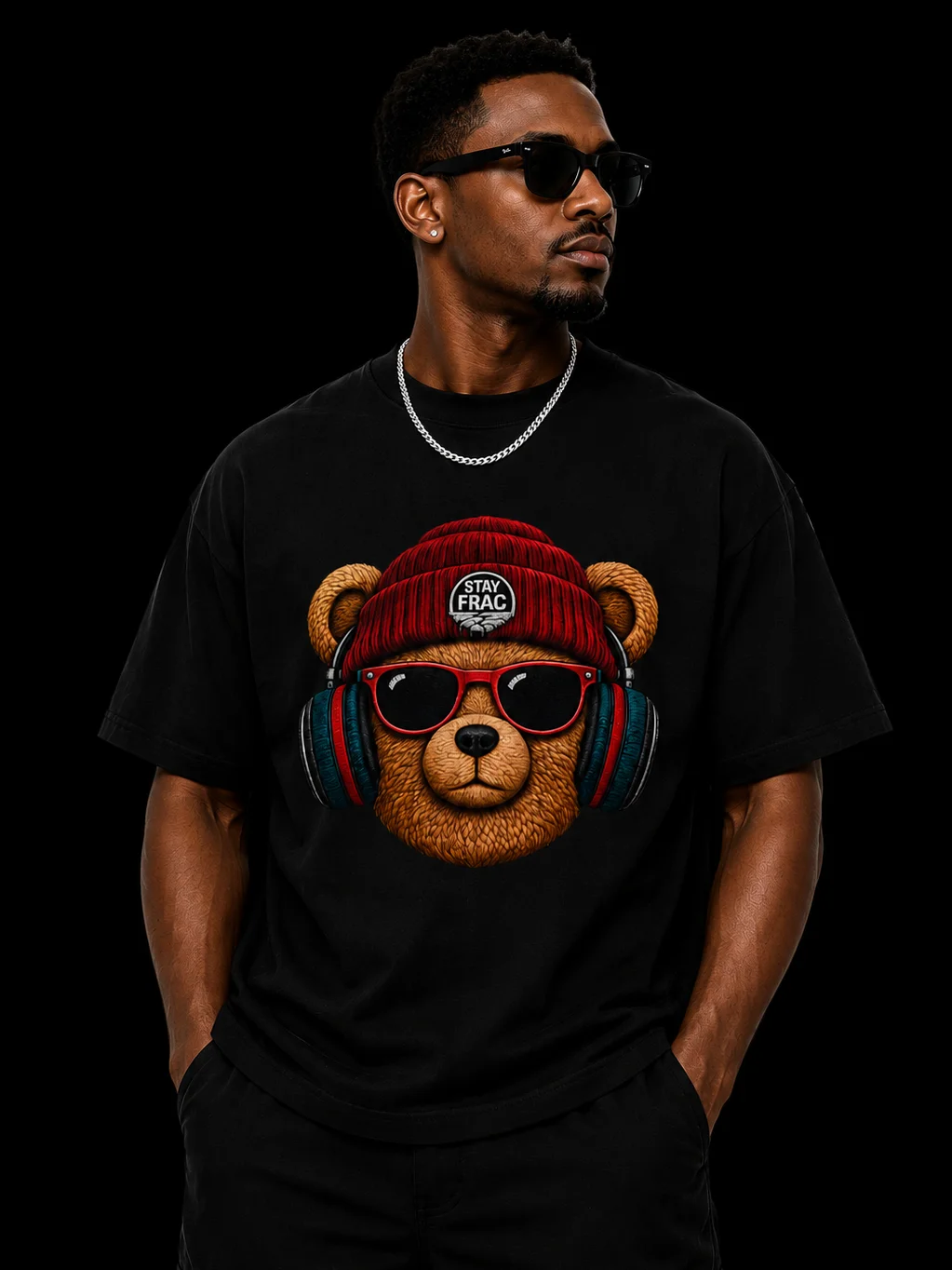 Headphone Bear Premium Oversized T-Shirt product image (3)