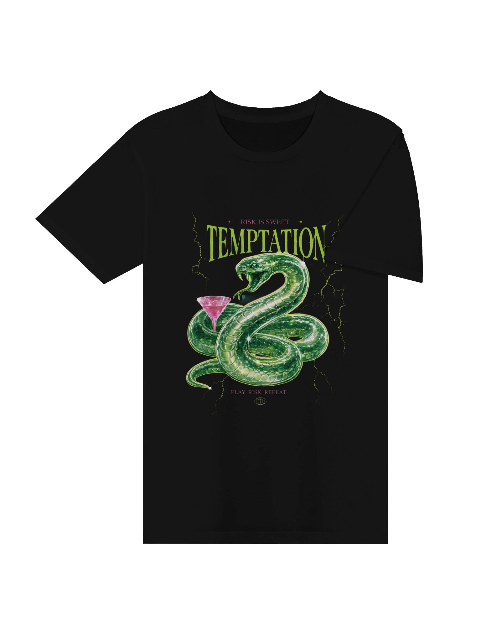 TEMPTATION Neon Snake Graphic Tee product image (11)