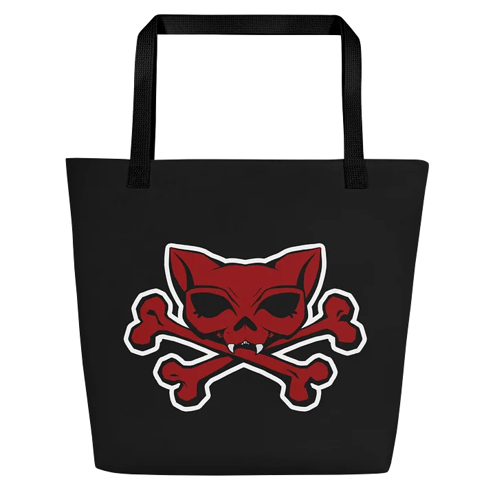 Red Kat Skull + My Politics Tote product image (1)