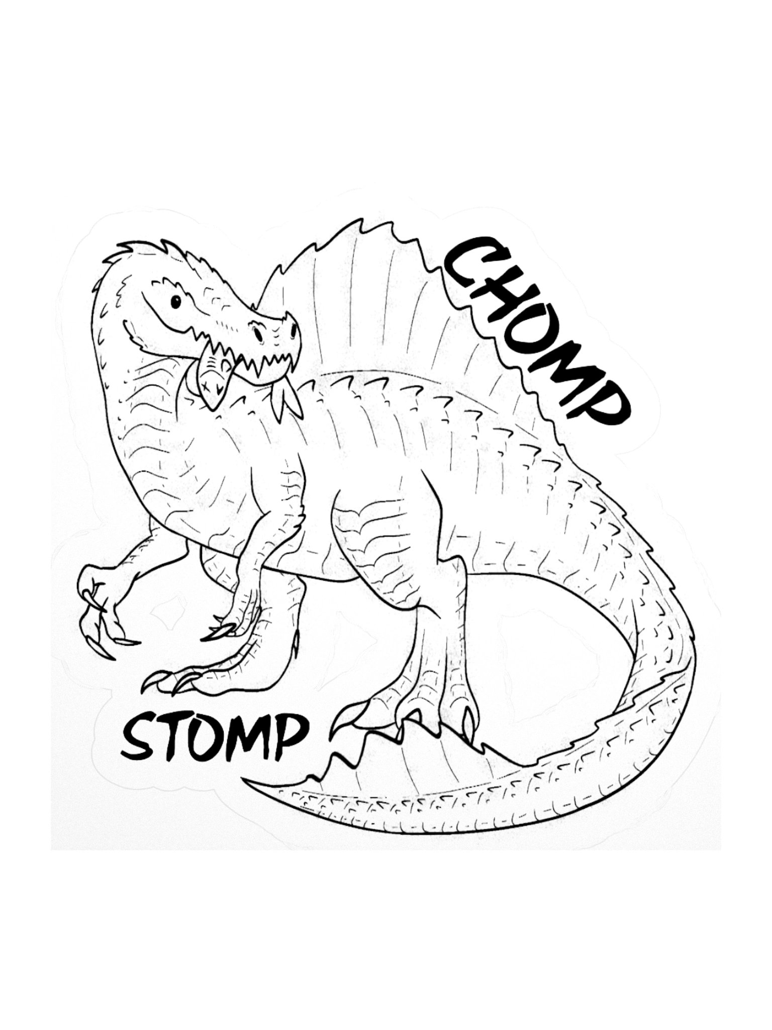“Cute Spinosaurus” Sticker product image (3)