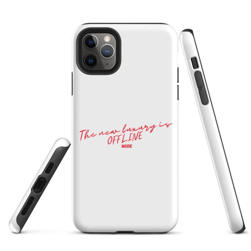 Offline Luxury Red Cursive iPhone® Tough Case product image (3)