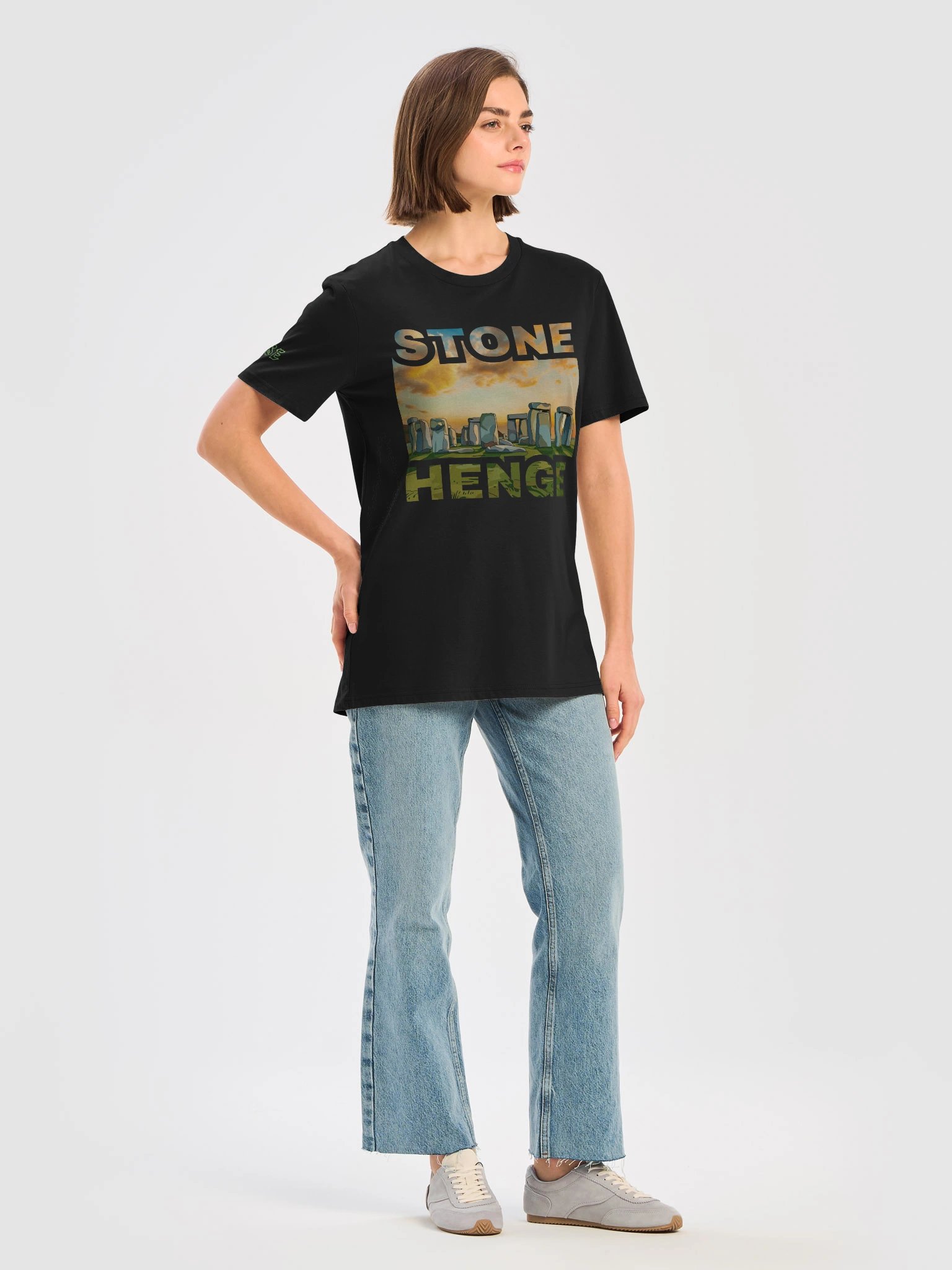 Stonehenge Sunset Illustration T-Shirt by E.S.E. product image (74)