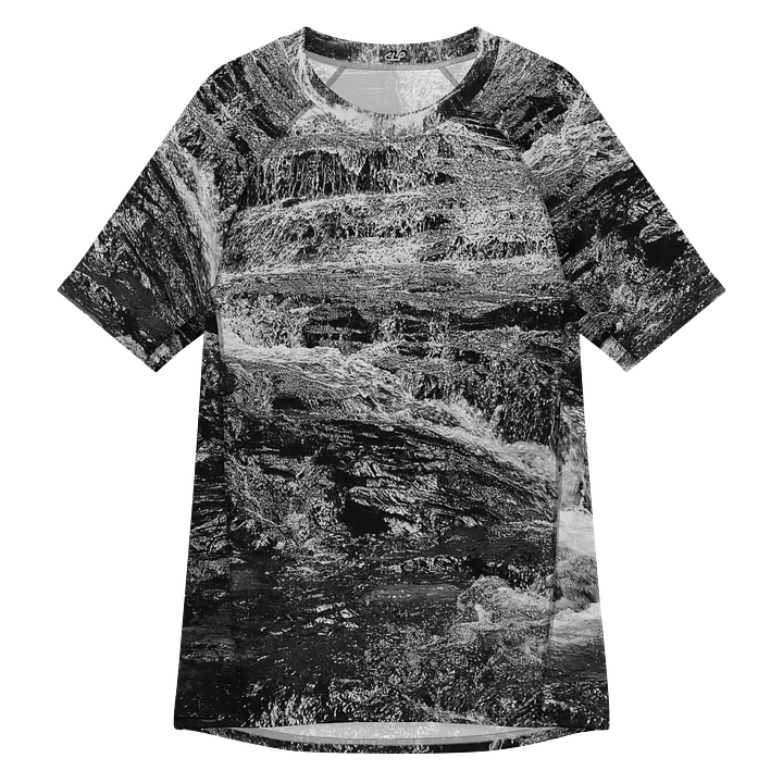 Cascades In Black Men's Short Sleeve Rash Guard product image (1)