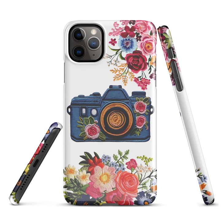 Flower Camera Embroided Look - Snap iPhone® Case product image (2)