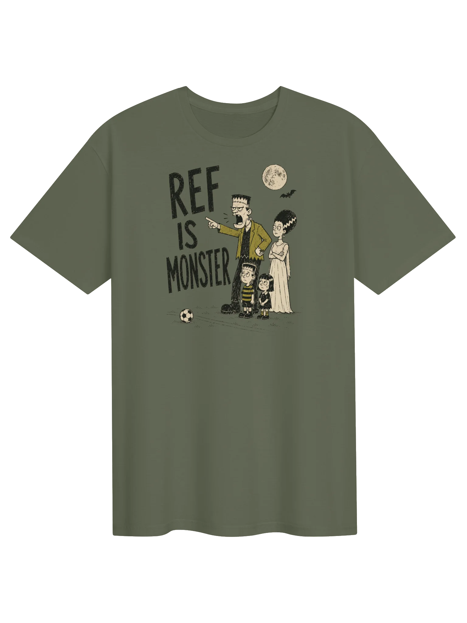Ref Is Monster Soccer Halloween Tee product image (6)