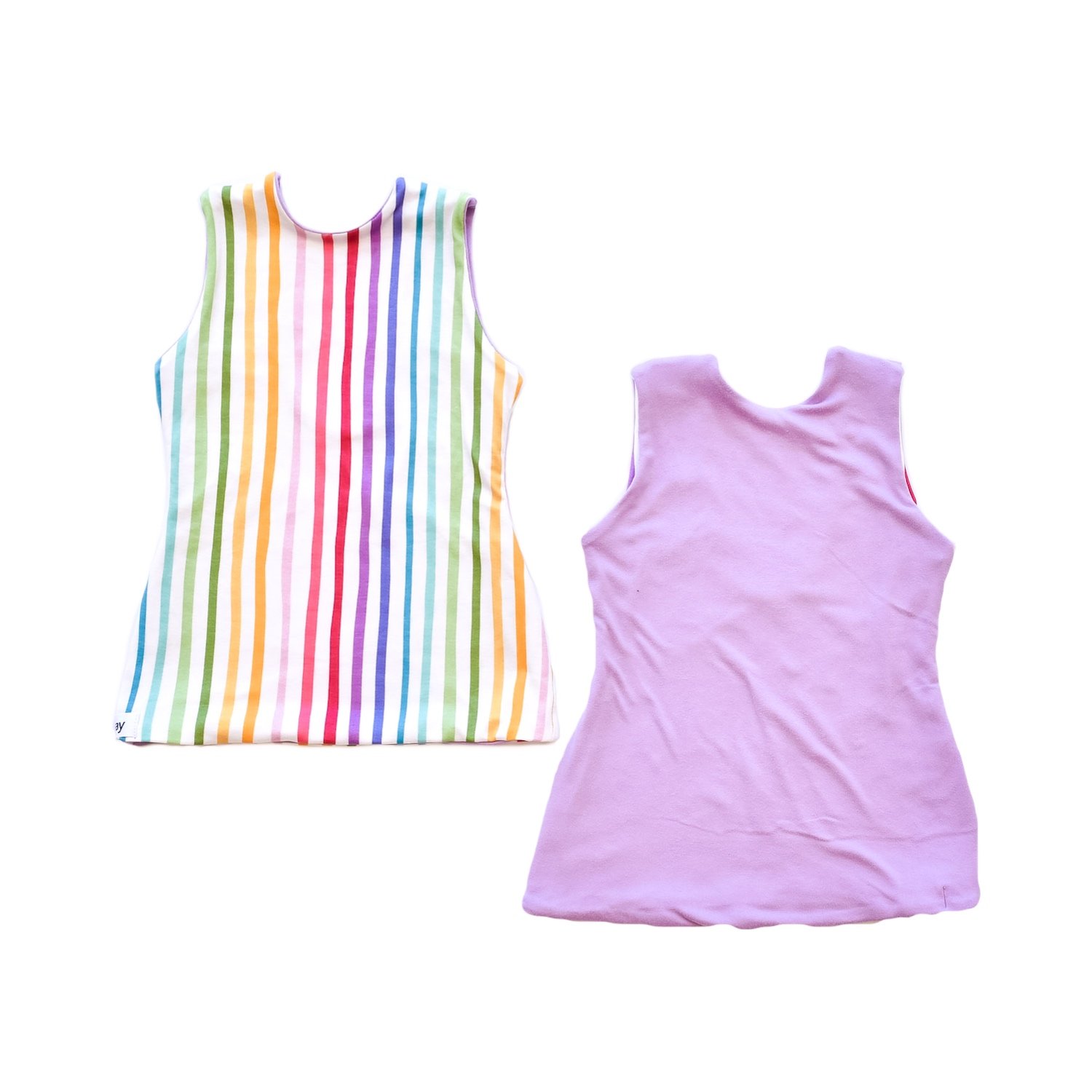 Rainbow & Lilac Reversible Fitted Top product image (1)