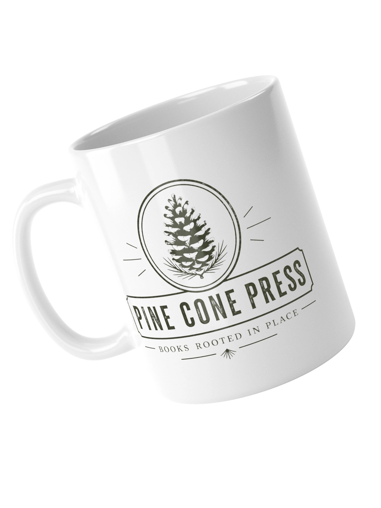 Pine Cone Press “Books Rooted in Place” Mug product image (6)