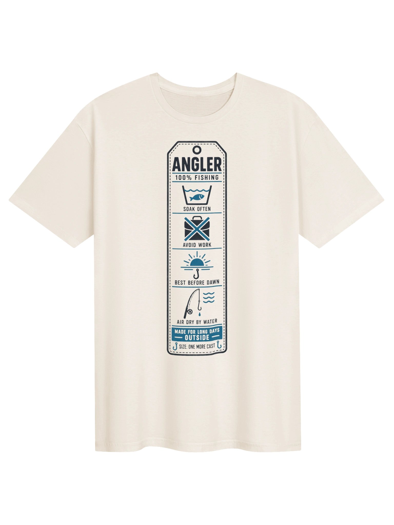 Care Instructions for an Angler T-Shirt product image (1)