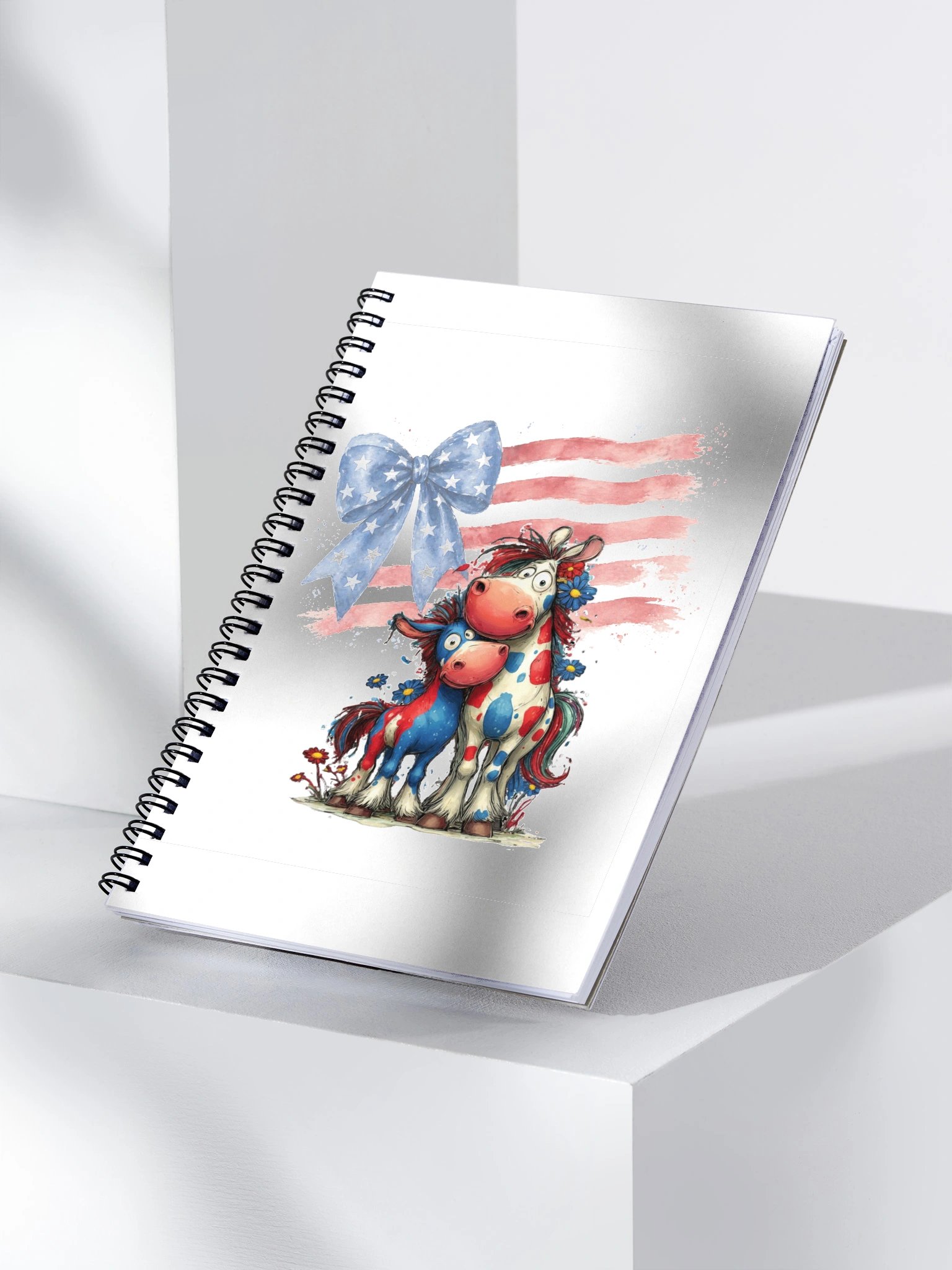 Patriotic Horse Spiral Notebook product image (3)