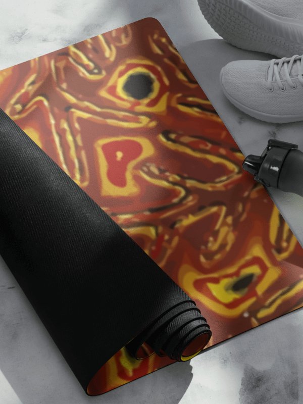 Japanese Fiery Abstract Yoga Mat product image (2)