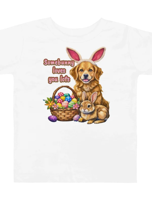 Somebunny Loves You Lots Toddler Easter Shirt product image (1)
