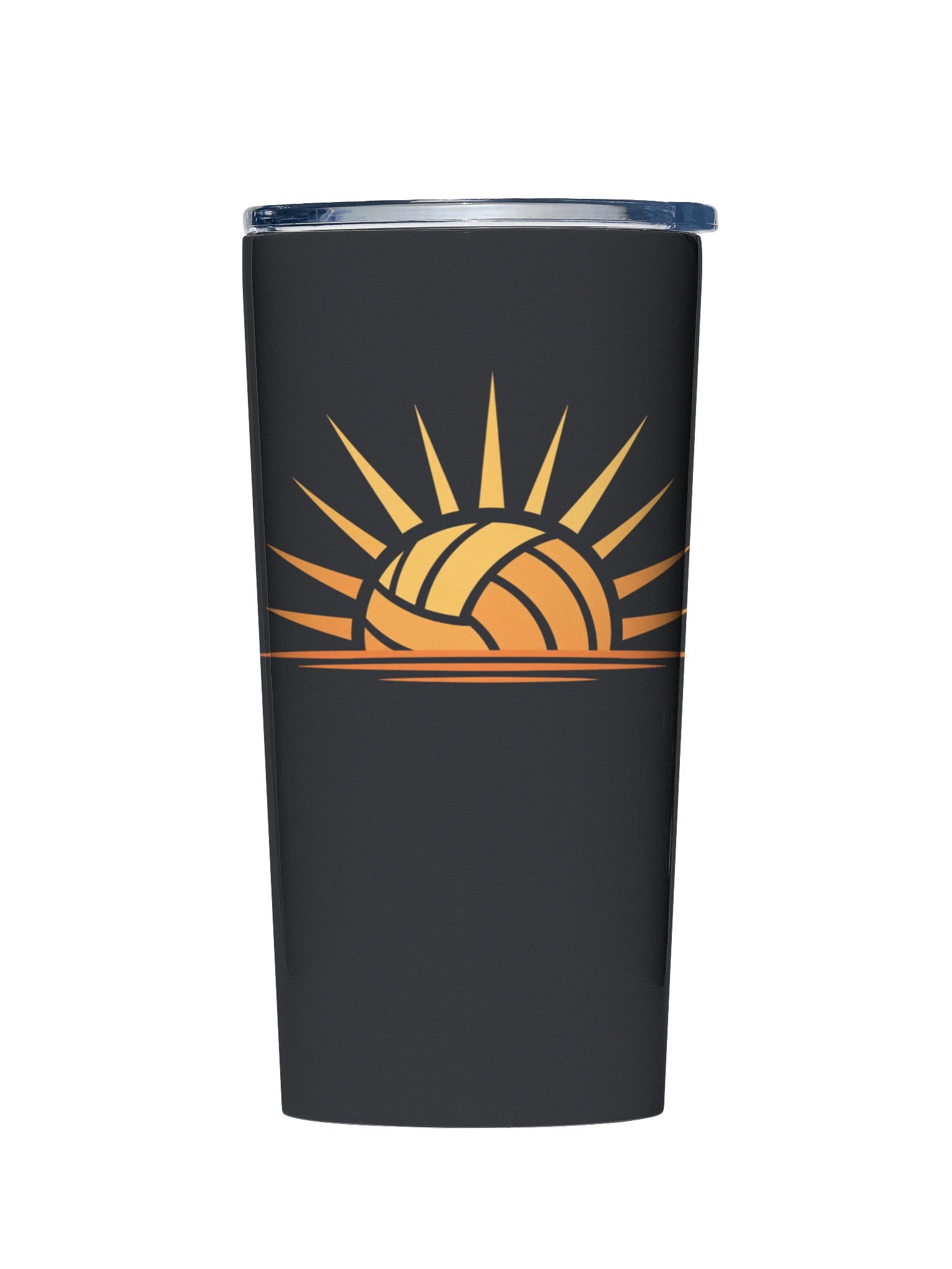 The Volleyball Sunrise Charcoal Tumbler product image (1)