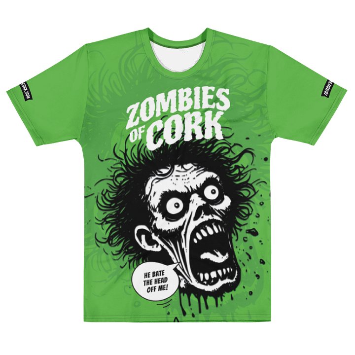 Zombie Floating Head Allover Print T-Shirt (Zombie Green Version) product image (2)