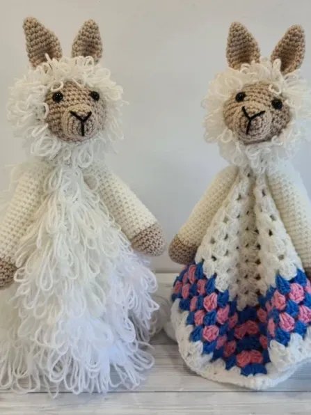 Llama Lovey Crochet Pattern - Lola & Luis Security Blanket PDF Pattern - Crafting Happiness product image (1)