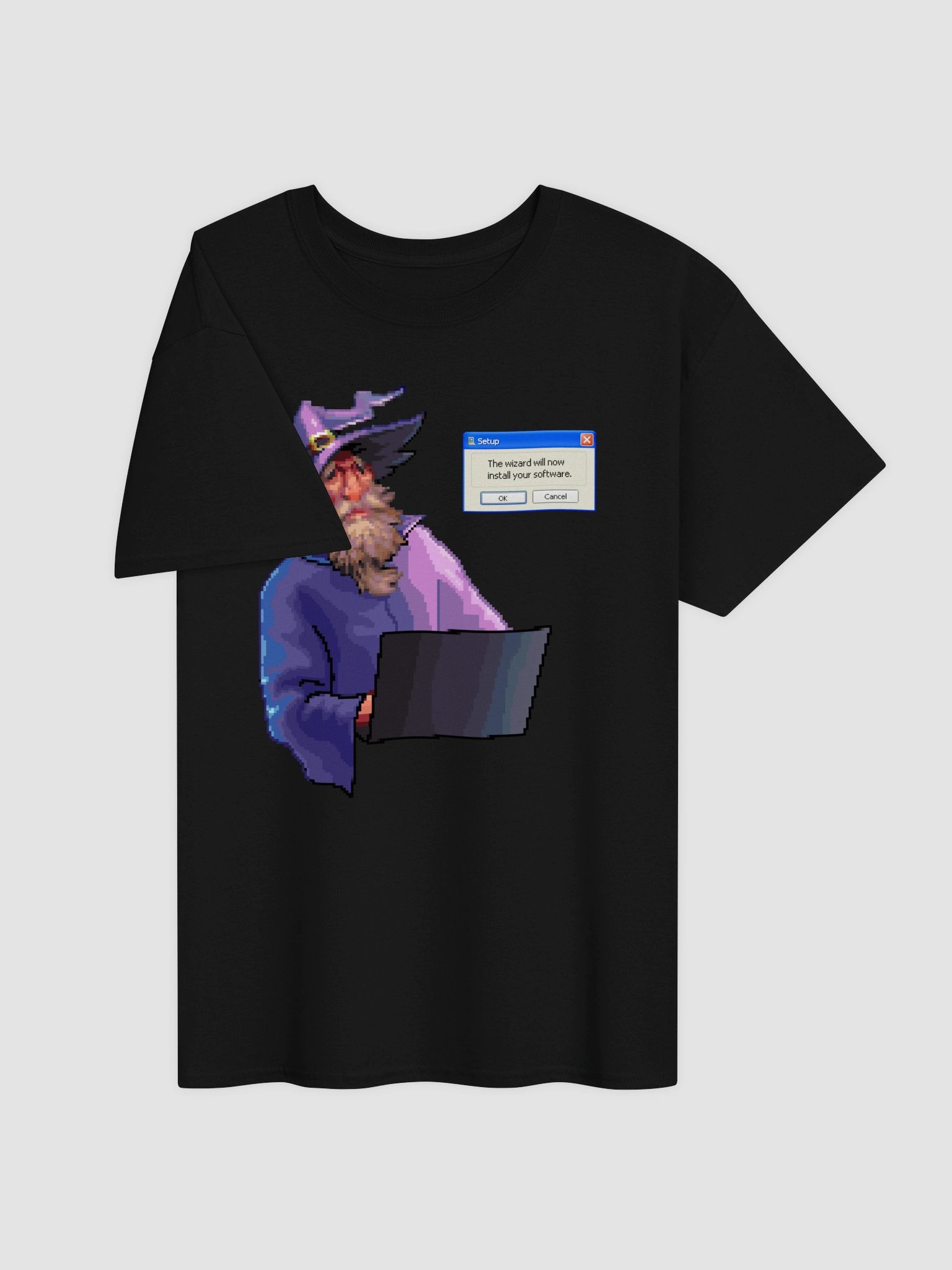 The Wizard will install your software T-shirt product image (91)