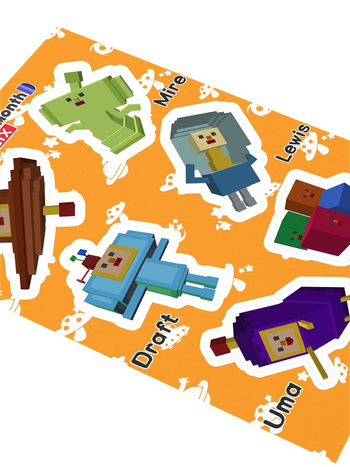 KDM6 OC Cousin Sticker Sheet #1 product image (2)