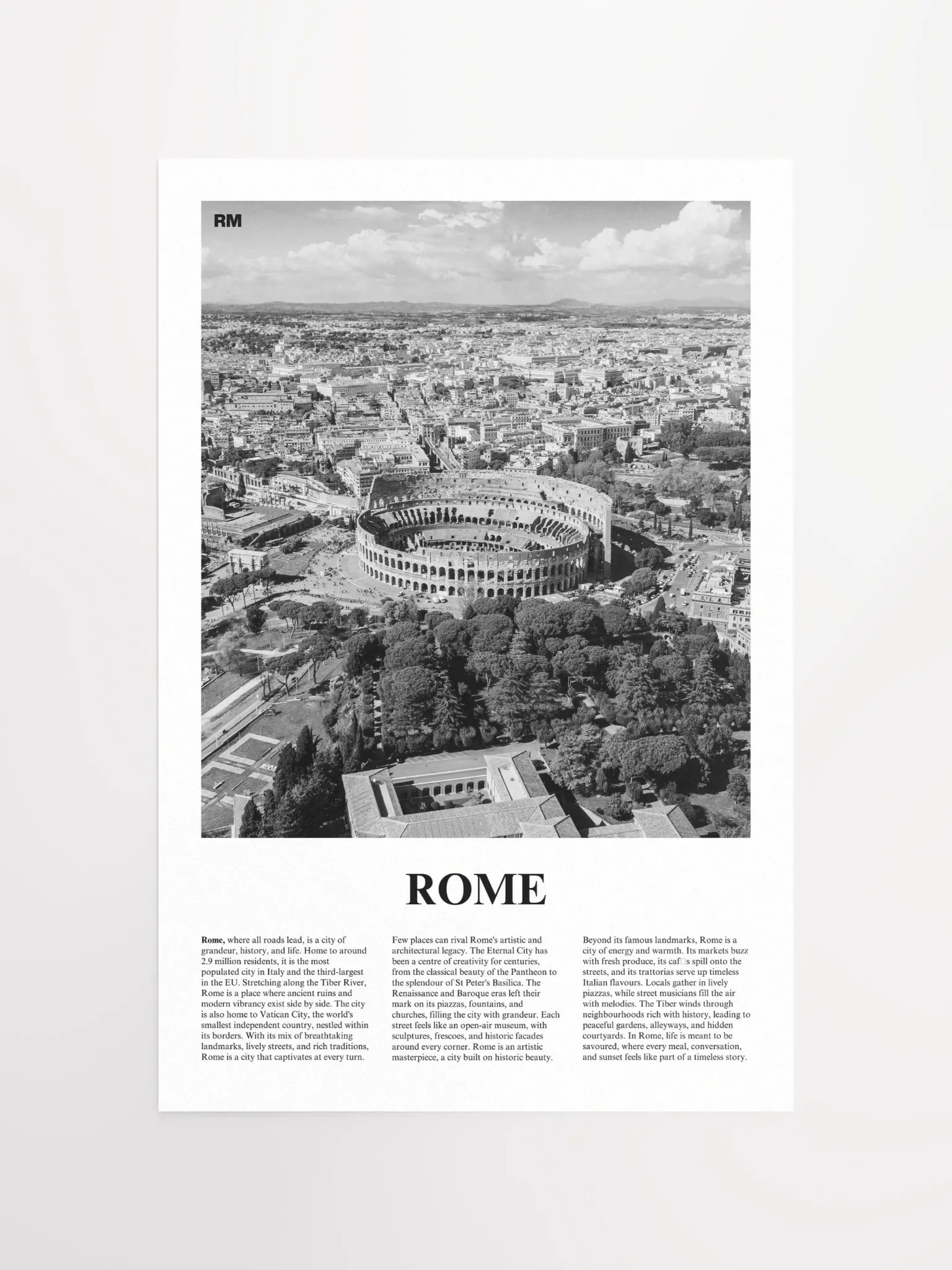Rome 01 Newspaper Poster product image (5)