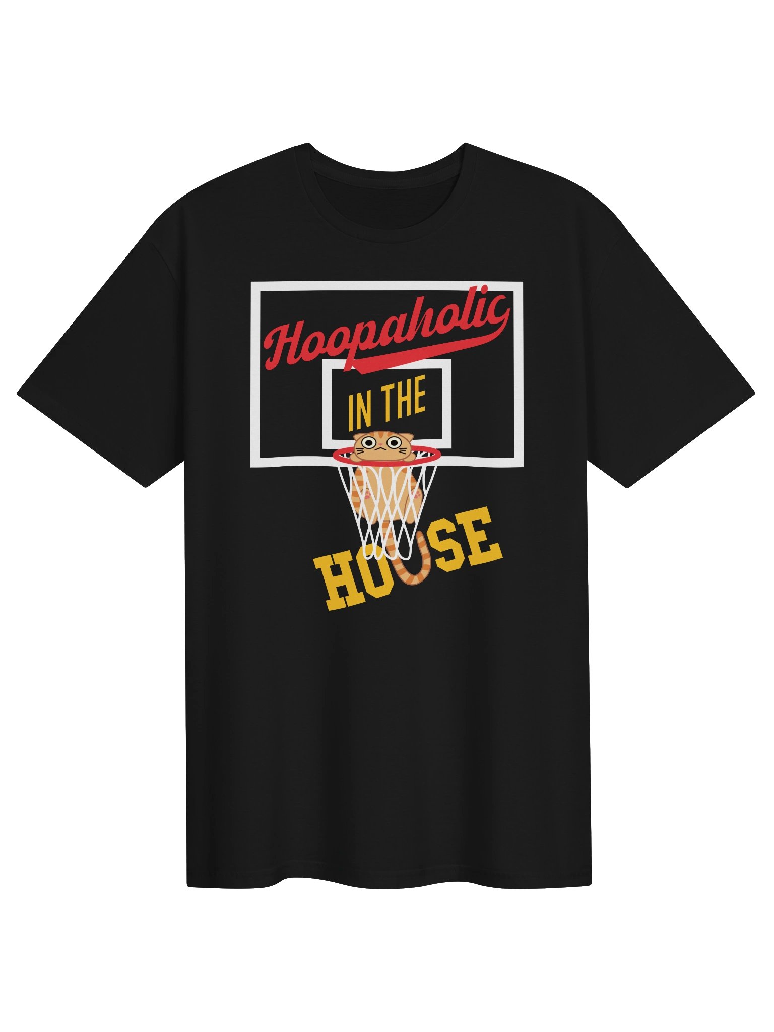 Basketball Cat (Hoopaholic IN THE HOUSE) - Unisex Adult Super Soft Lightweight T-shirt product image (1)