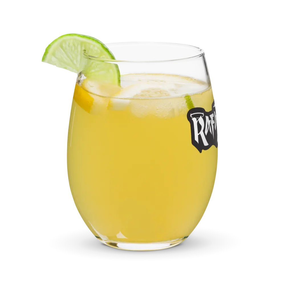 RafaZafar Logotext Stemless Wineglass (outlined) product image (11)