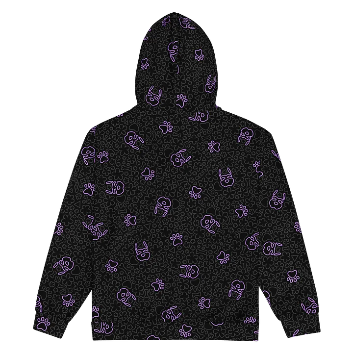 Psych Pattern Zip-Up Hoodie - Night Purple product image (2)